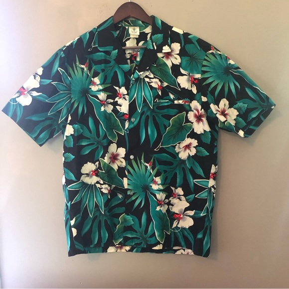 Vintage Royal Hawaiian Creations Aloha Button Up Shirt Made in HI - Picture 1 of 5